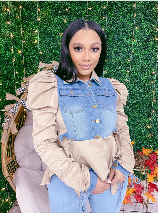 Denim Puff Diva